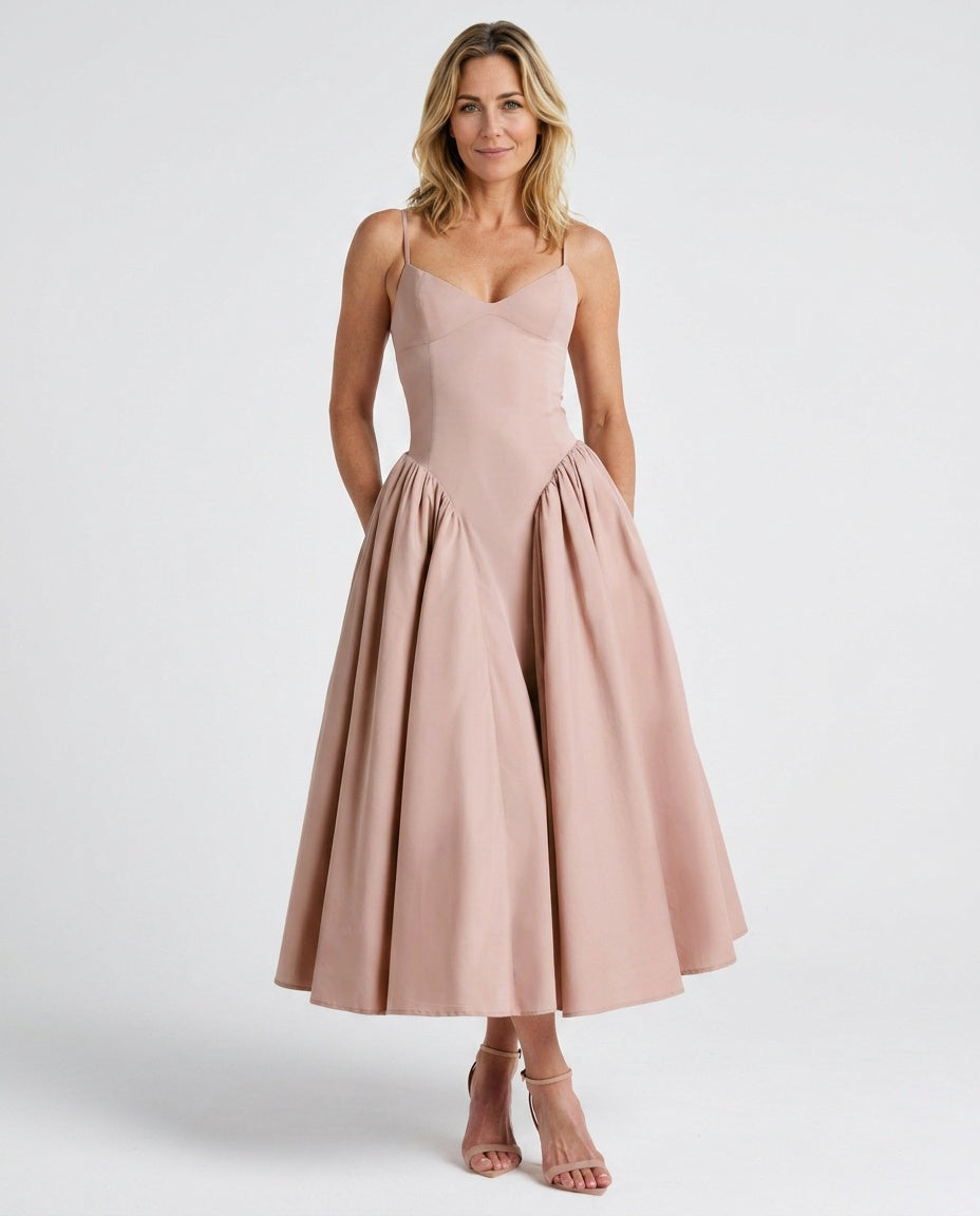 Juliette | Ruched Bodycon Midi Dress