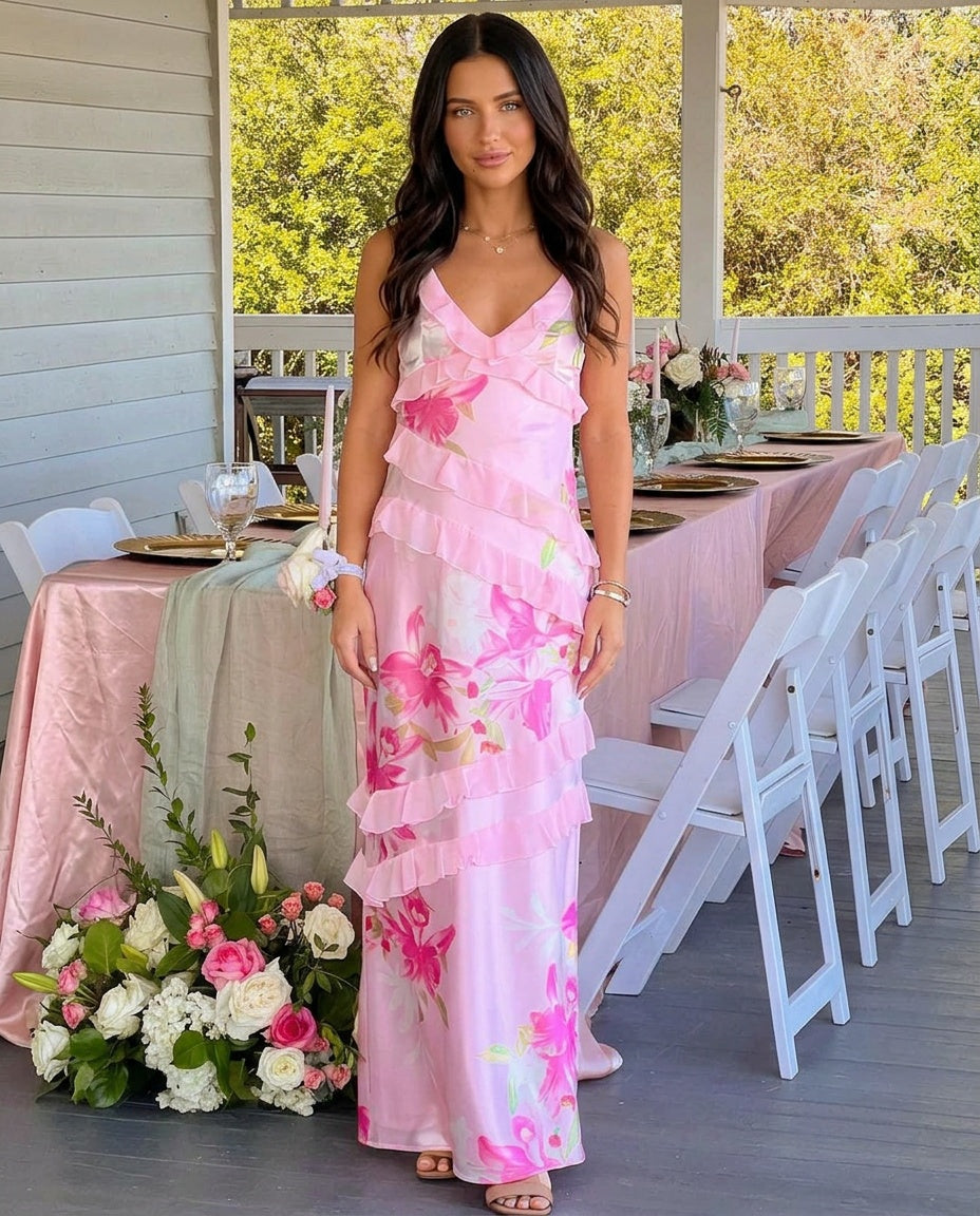Nadira | Ruffle Maxi Dress