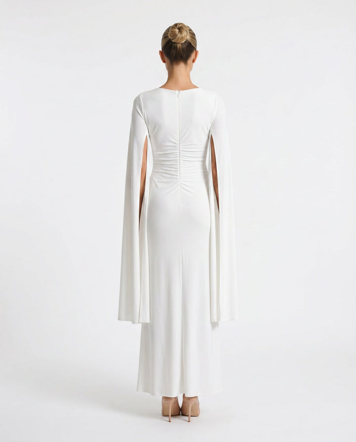 Elin | Lace-Up Mermaid Maxi Dress