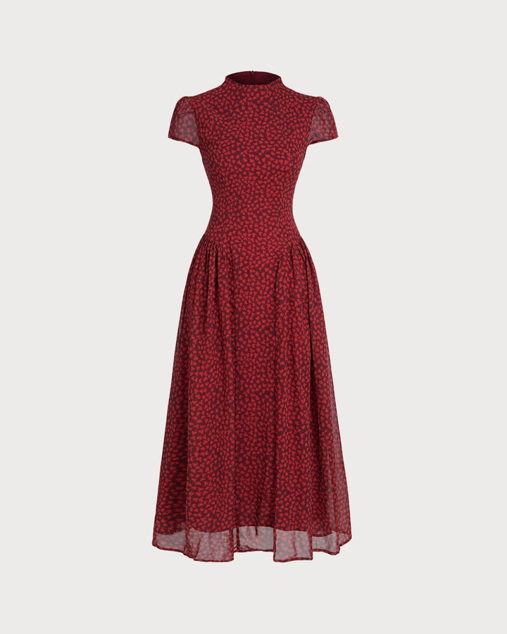 Rosetta | Cap Sleeve Floral Maxi Dress