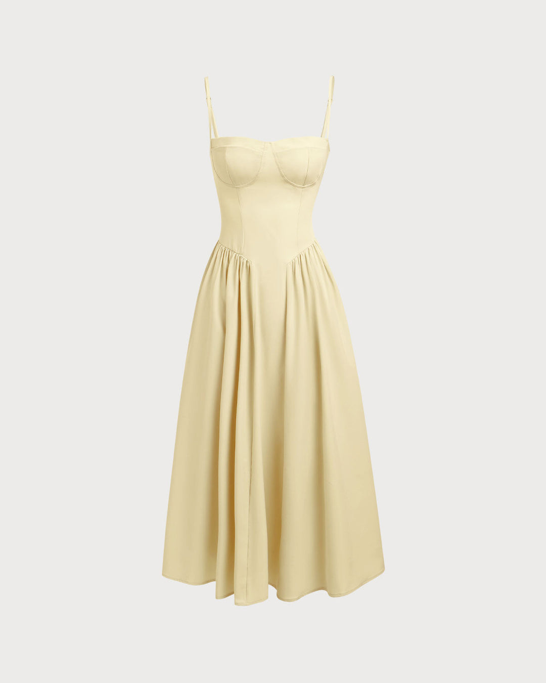Fleur | Square Neck Pocket Slip Midi Dress