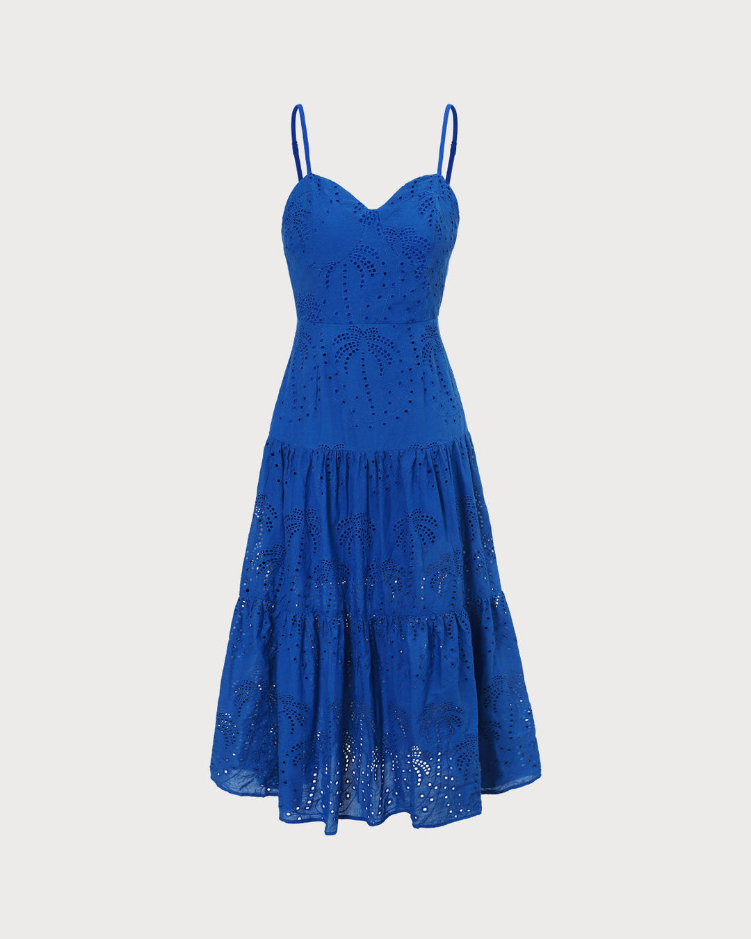 Ivy | Sweetheart Embroidery Slip Midi Dress