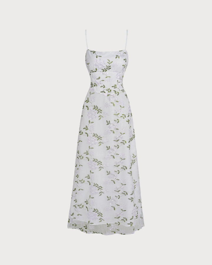 Kira | Floral Print Spaghetti Strap Maxi Dress