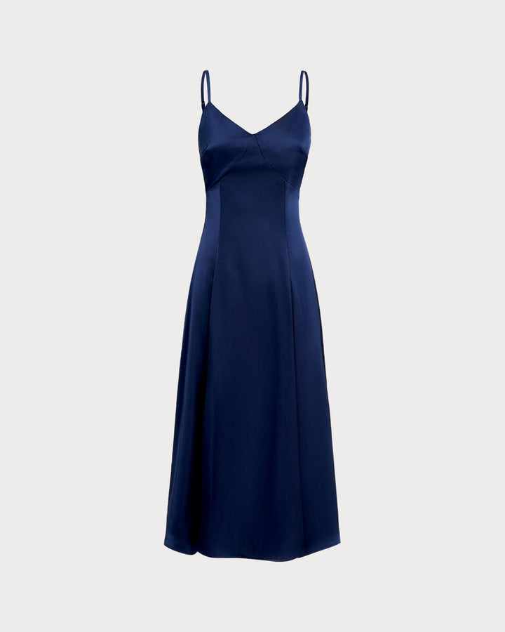 Vera | Spaghetti Strap A-Line Slip Maxi Dress