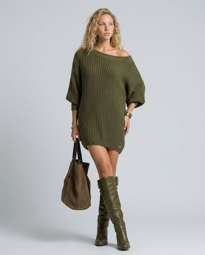 Margot | Knit Batwing Mini Dress