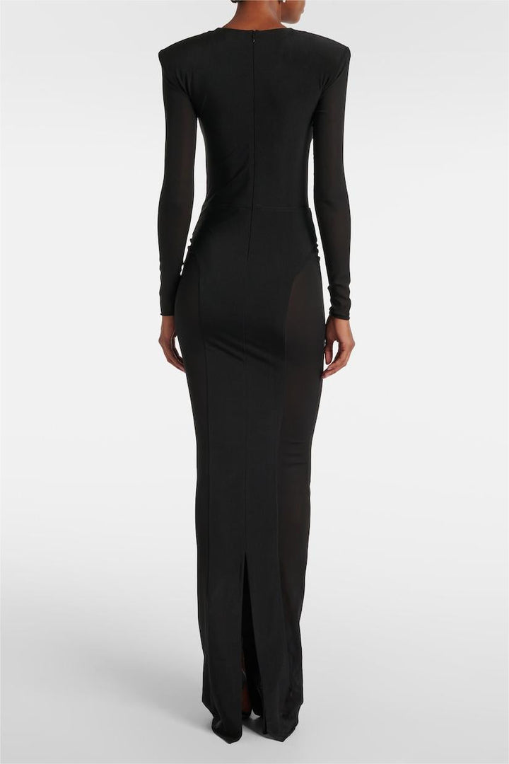 Maeve | Cut-Out Long Sleeve Maxi Dress