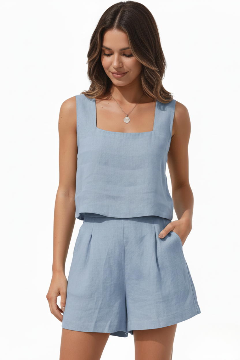 Aurora | Linen Two-Piece Set