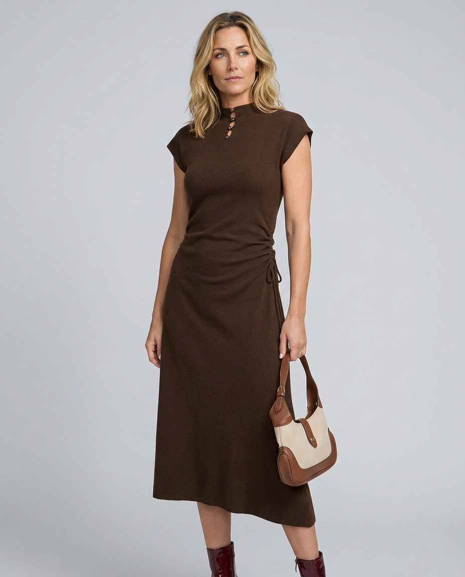 Valentina | Reversible Knit Bodycon Midi Dress