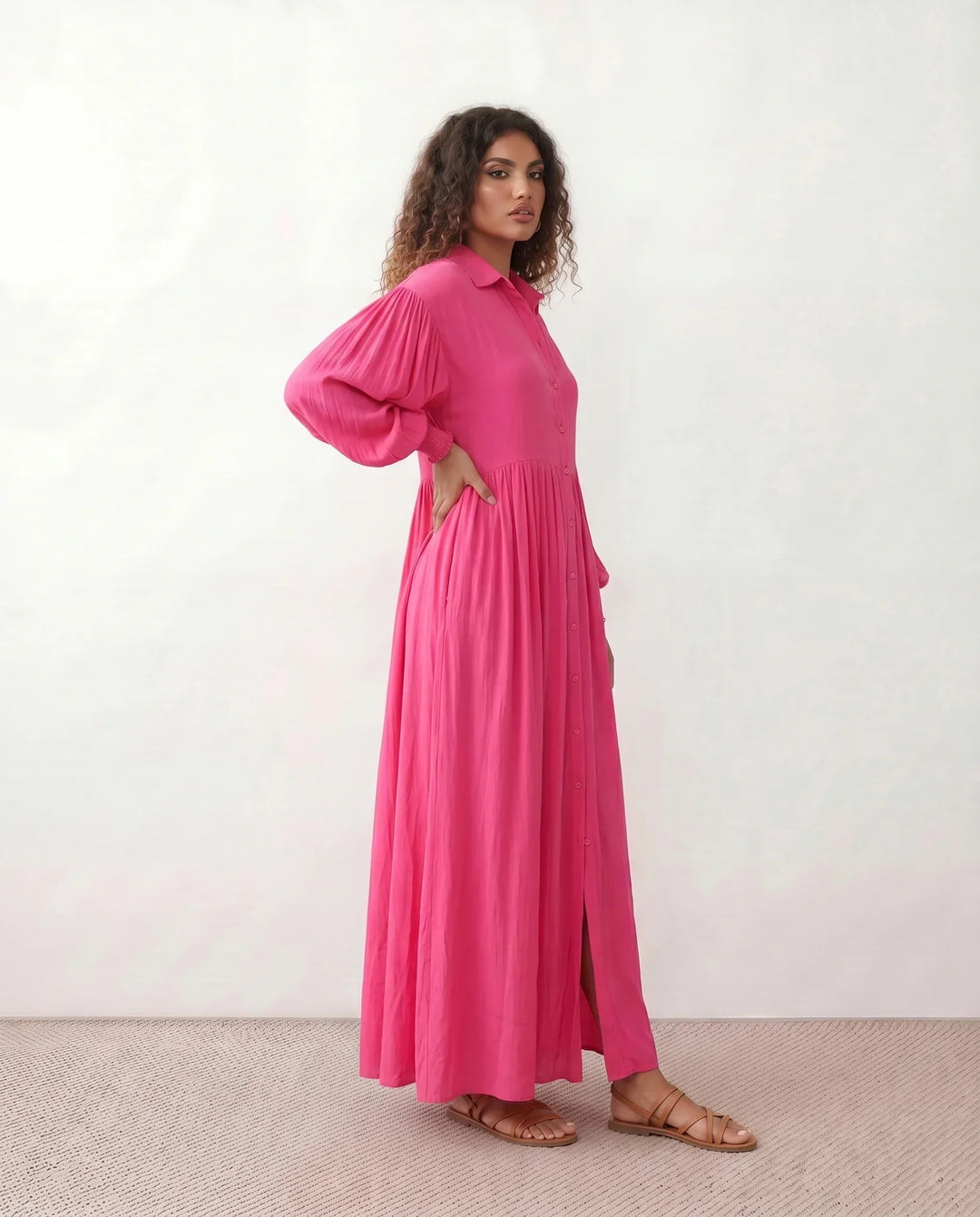 Greta | Front Slit Maxi Dress