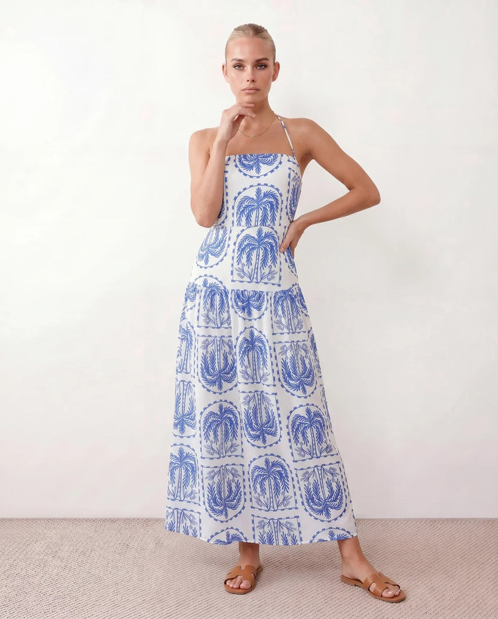 Serena | Spaghetti Strap Low Back Maxi Dress