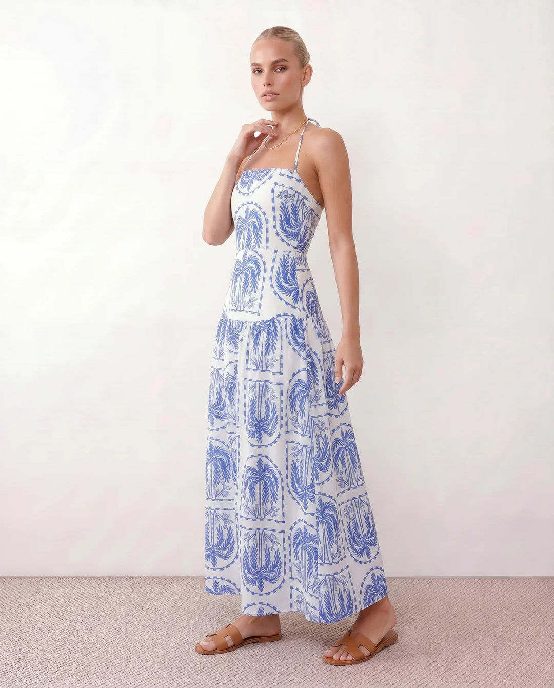 Serena | Spaghetti Strap Low Back Maxi Dress