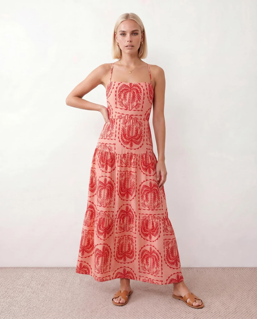 Serena | Spaghetti Strap Low Back Maxi Dress