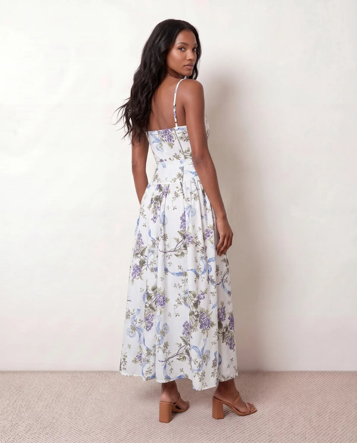 Orla | Pleated Spaghetti Strap Maxi Dress
