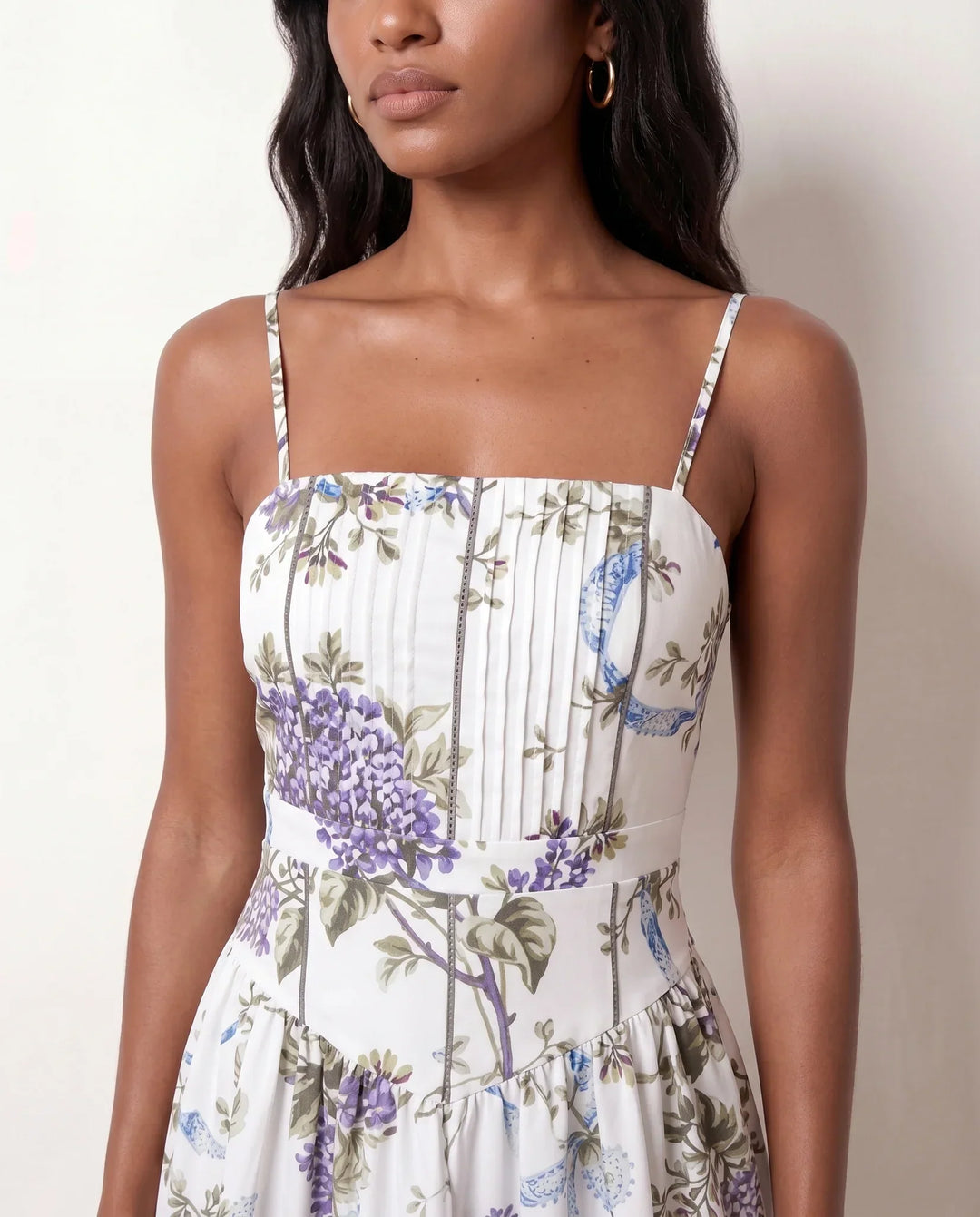 Orla | Pleated Spaghetti Strap Maxi Dress