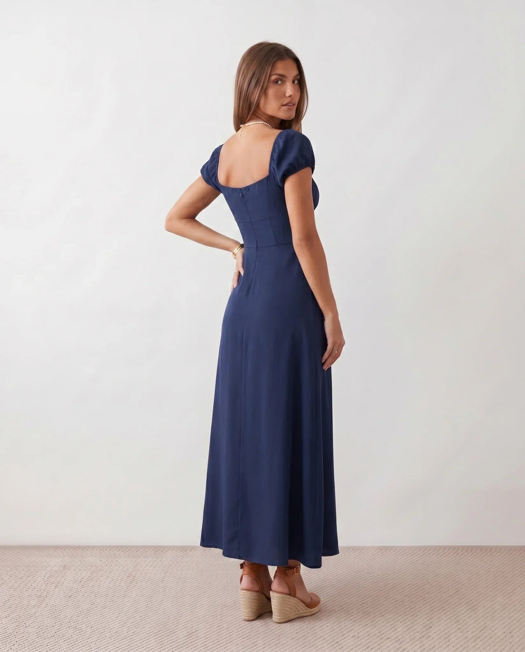 Halle | Sweetheart Low Back Maxi Dress