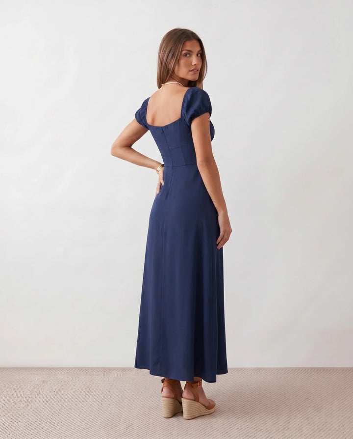 Halle | Sweetheart Low Back Maxi Dress