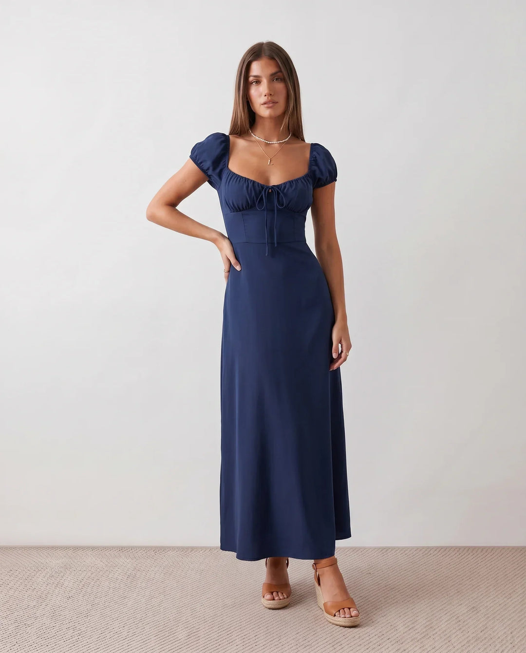 Halle | Sweetheart Low Back Maxi Dress