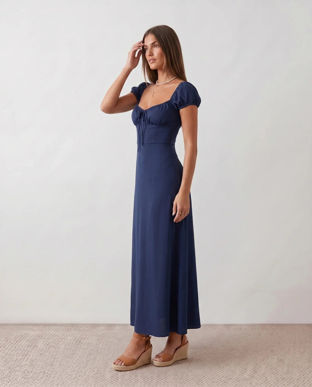 Halle | Sweetheart Low Back Maxi Dress