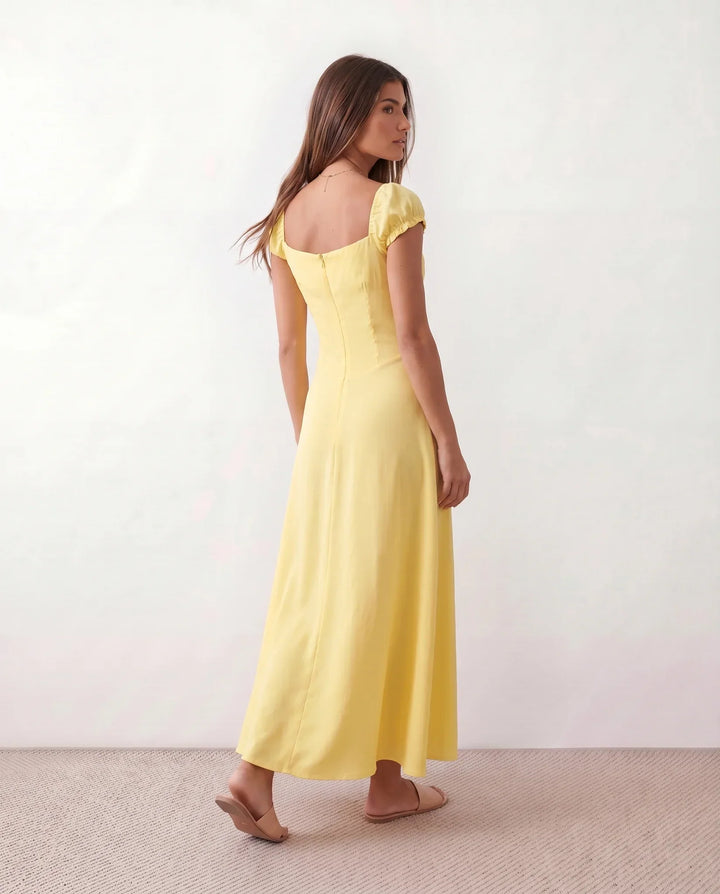 Halle | Sweetheart Low Back Maxi Dress
