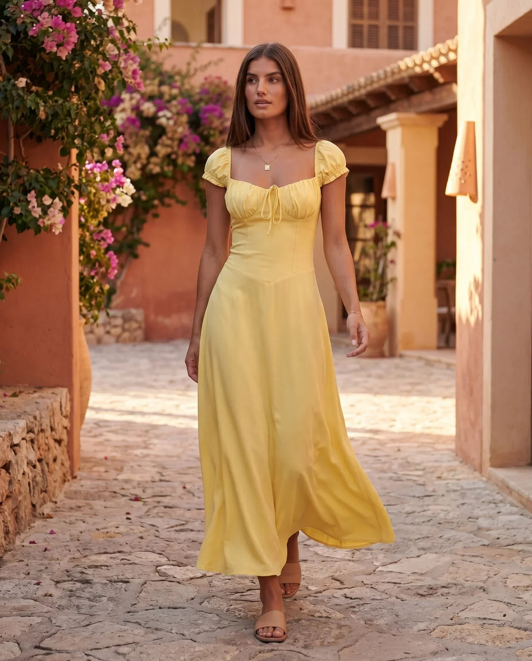 Halle | Sweetheart Low Back Maxi Dress