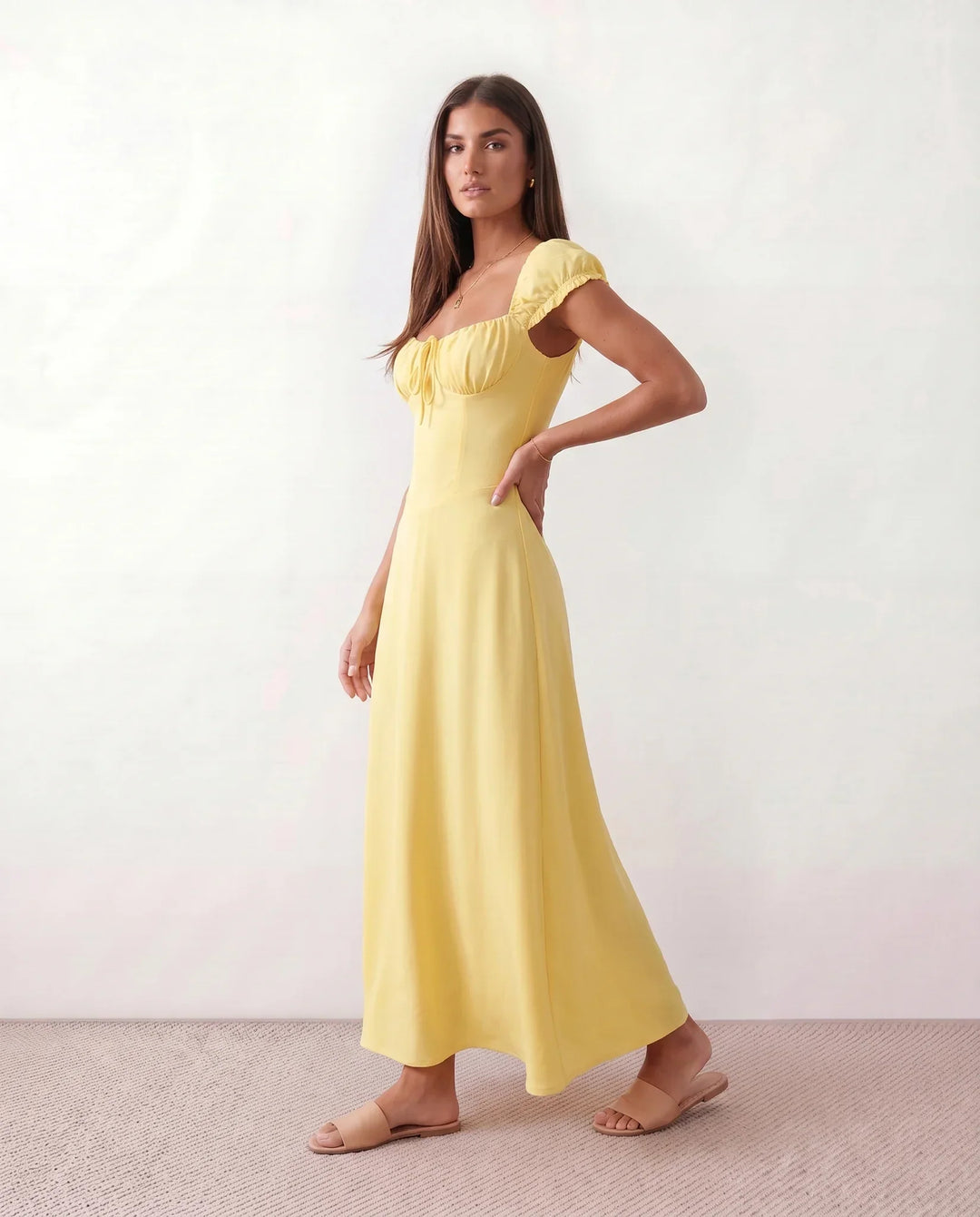 Halle | Sweetheart Low Back Maxi Dress