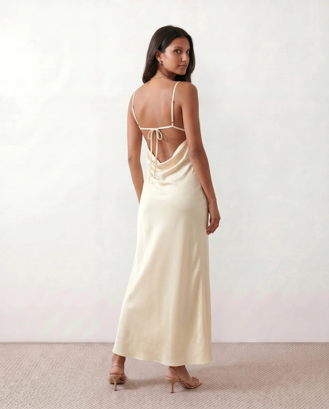 Serafine | Satin-Look Slip Maxi Dress