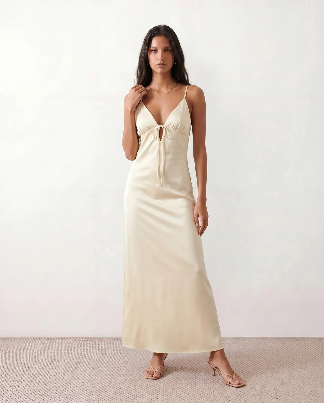 Serafine | Satin-Look Slip Maxi Dress