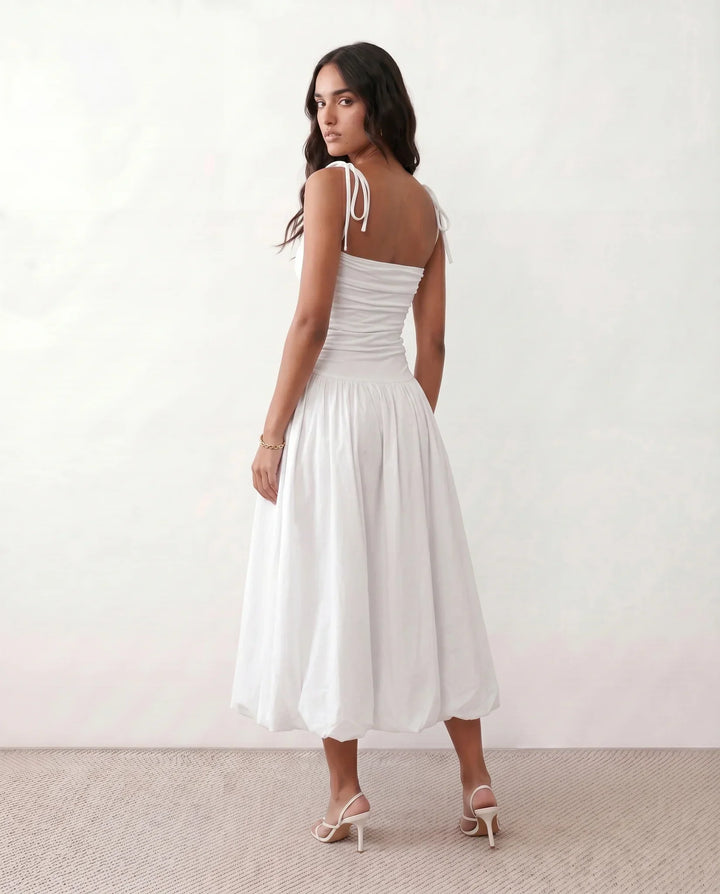 Mabel | Spaghetti Strap Low Back Midi Dress