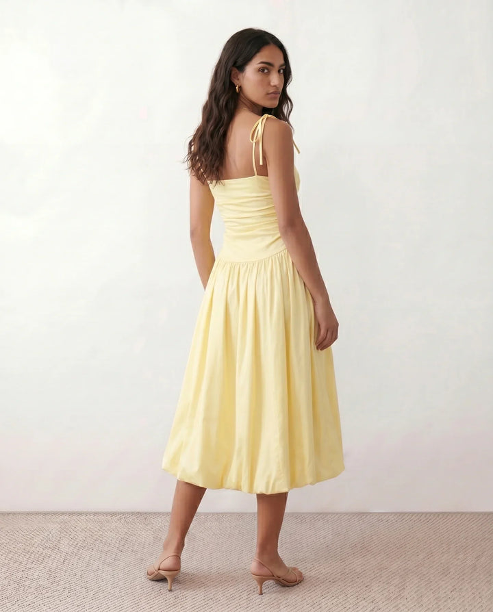 Mabel | Spaghetti Strap Low Back Midi Dress