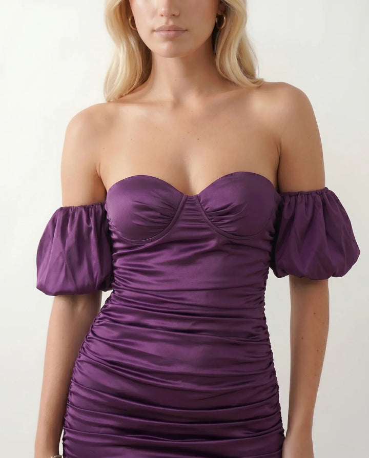 Zella | Sweetheart Satin-Look Mini Dress