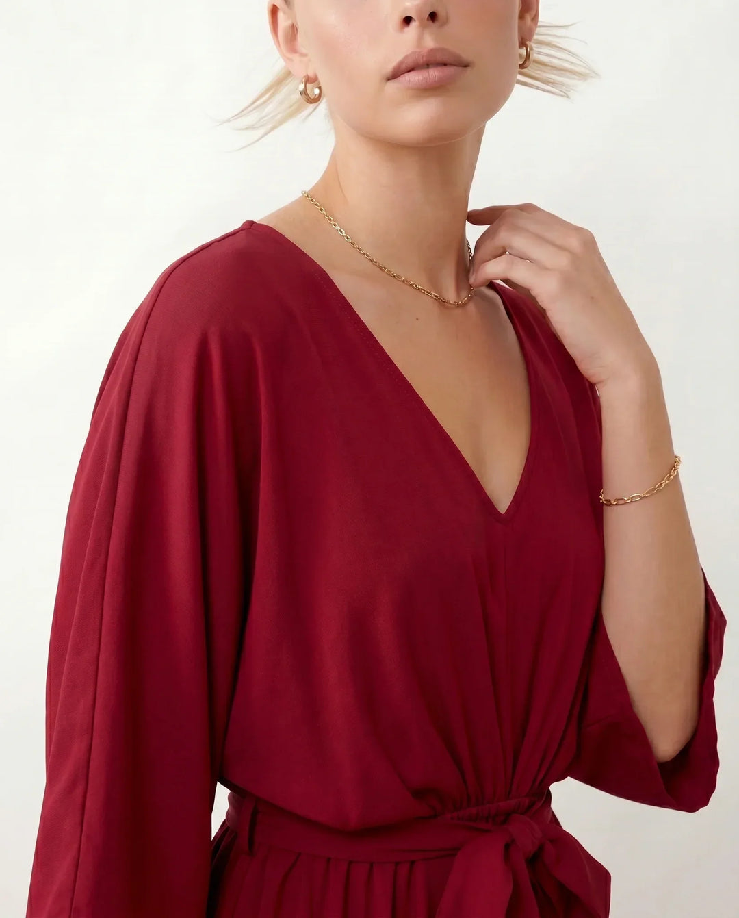 Brielle | Open Back Tie-Back Wedding Guest Maxi Dress