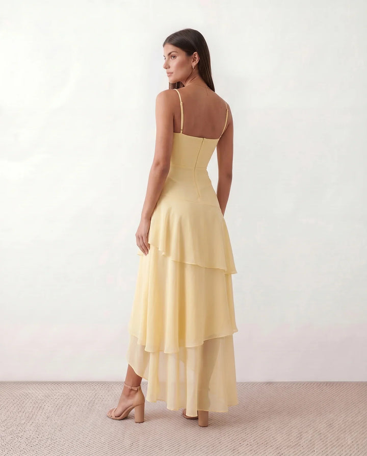 Elsie | Spaghetti Strap Sweetheart Maxi Dress