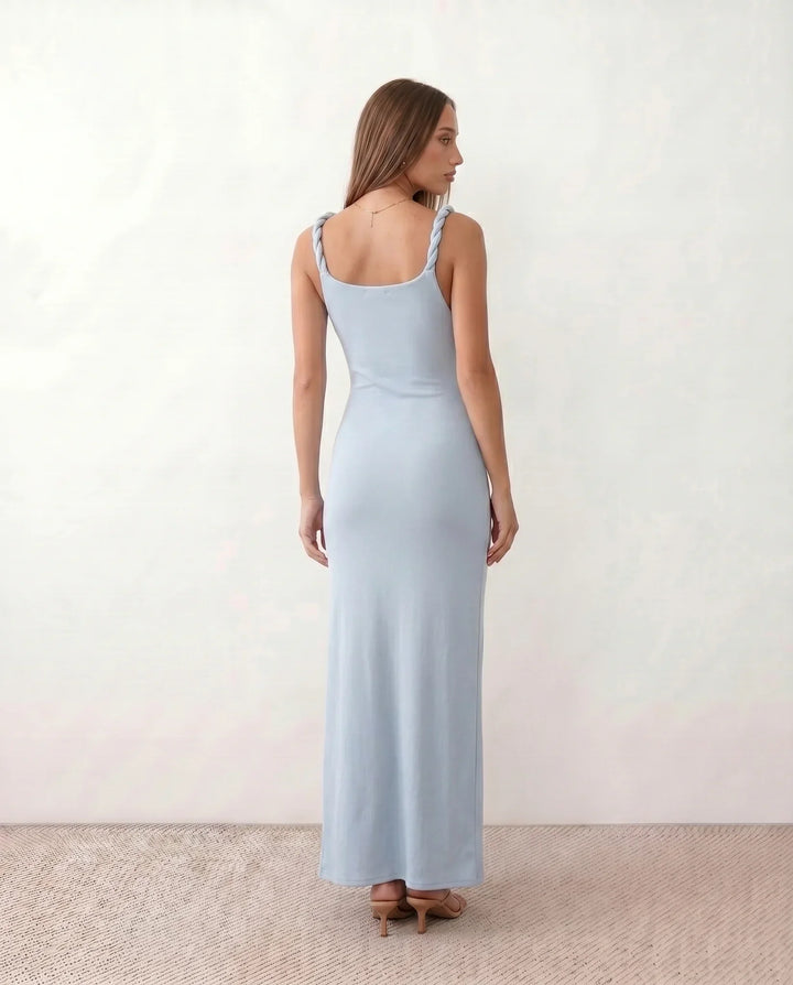 Mireille | Ribbed Spaghetti Strap Maxi Dress