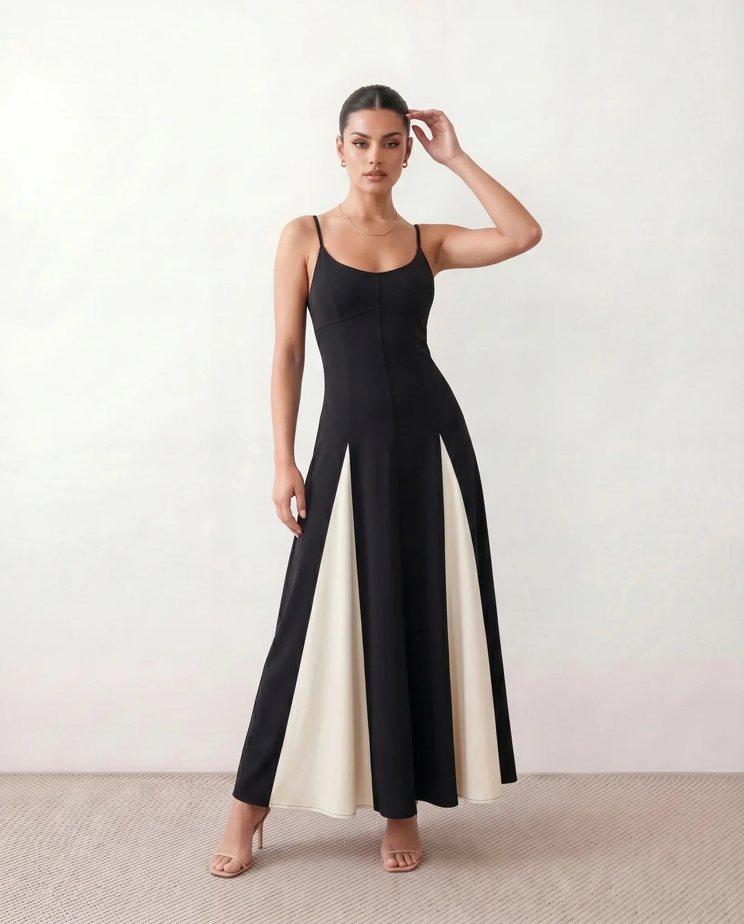 Josie | Spaghetti Strap Low Back Maxi Dress