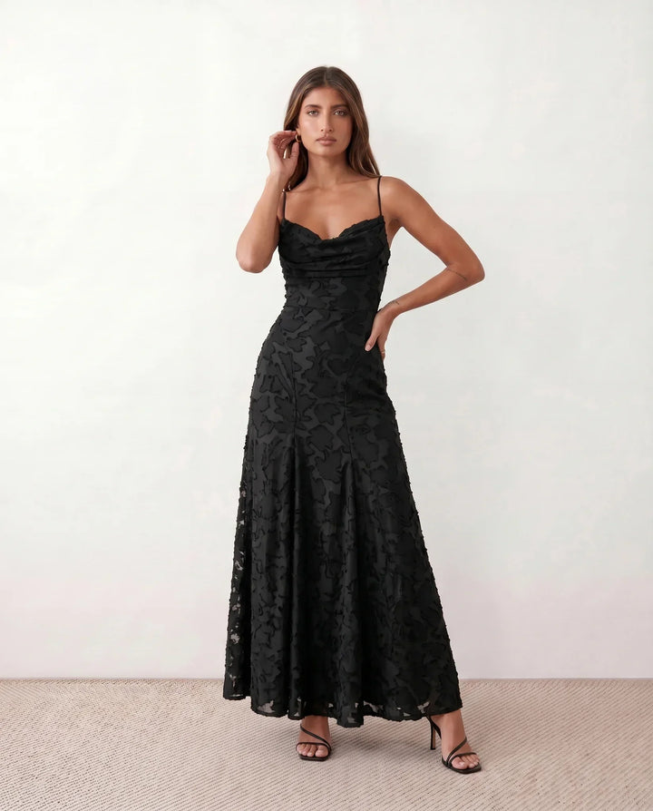 Liv | Mermaid Spaghetti Strap Wedding Guest Maxi Dress