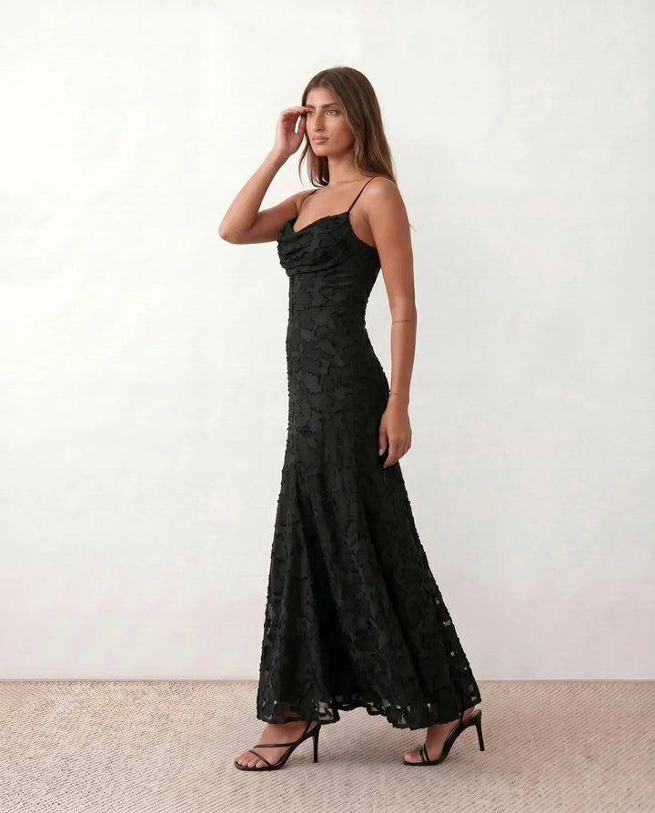 Liv | Mermaid Spaghetti Strap Wedding Guest Maxi Dress