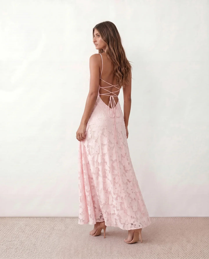 Liv | Mermaid Spaghetti Strap Wedding Guest Maxi Dress