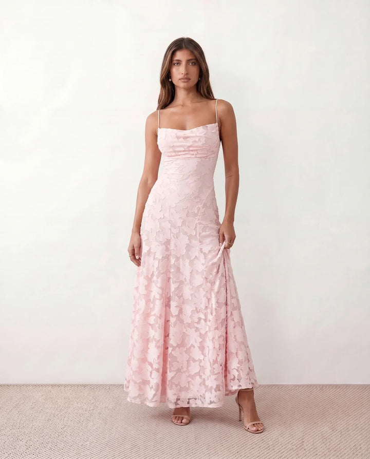 Liv | Mermaid Spaghetti Strap Wedding Guest Maxi Dress