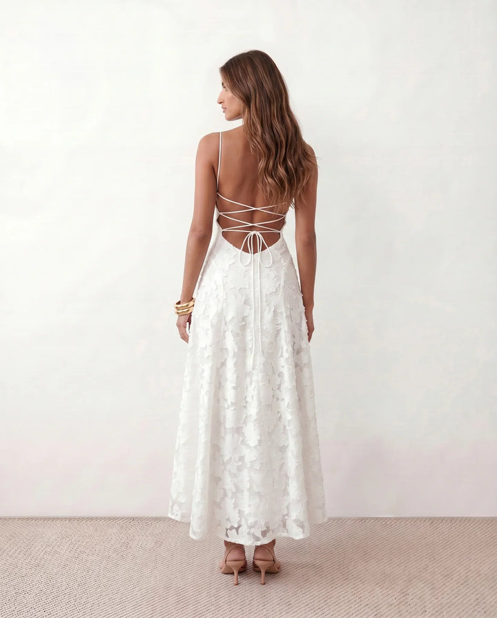 Liv | Mermaid Spaghetti Strap Wedding Guest Maxi Dress