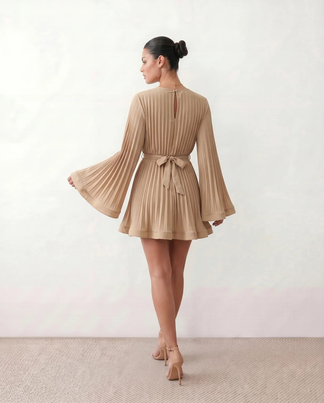 Lottie | Pleated Ruffle Mini Dress
