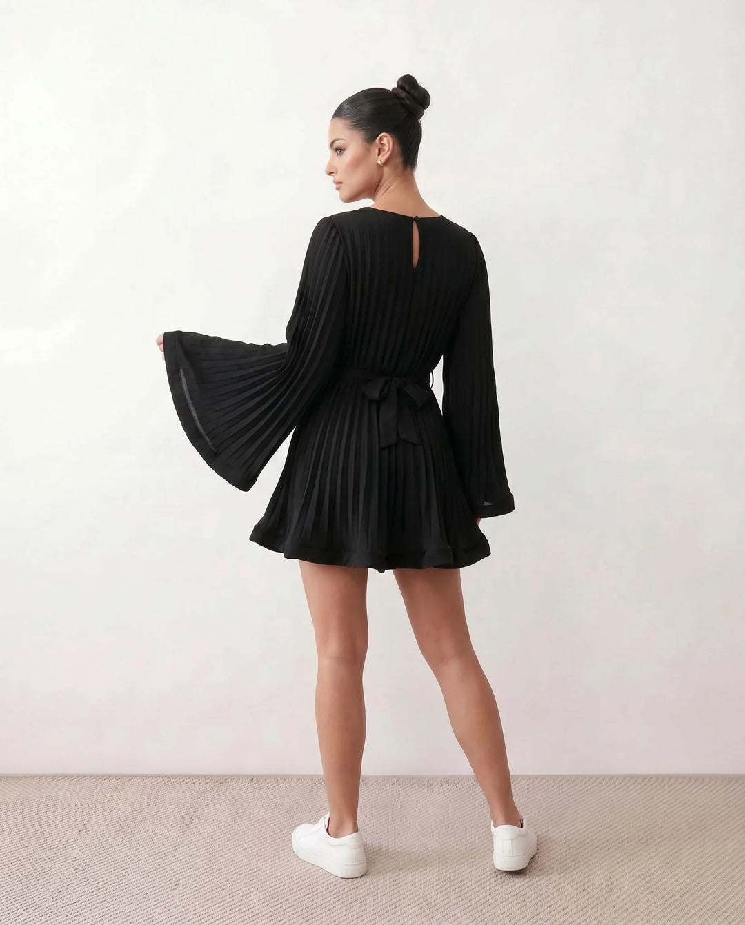 Lottie | Pleated Ruffle Mini Dress