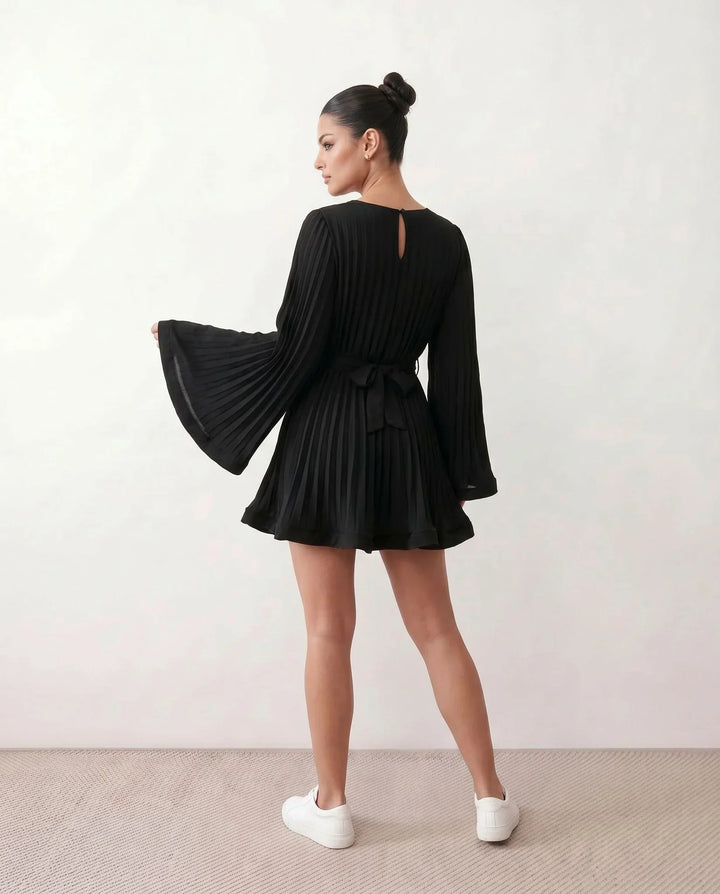 Lottie | Pleated Ruffle Mini Dress
