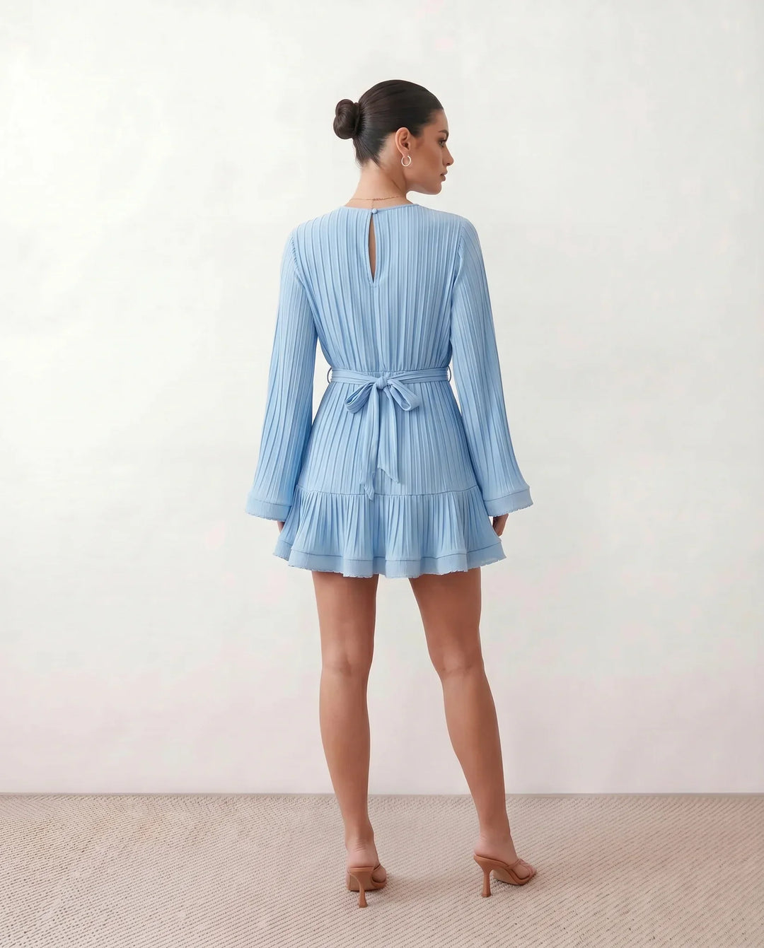 Lottie | Pleated Ruffle Mini Dress