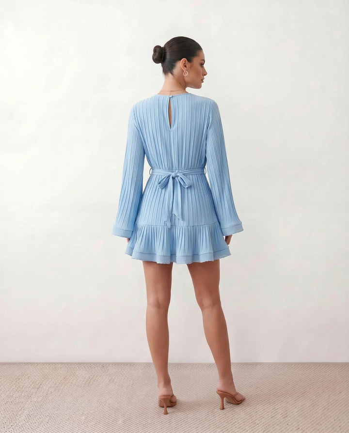 Lottie | Pleated Ruffle Mini Dress