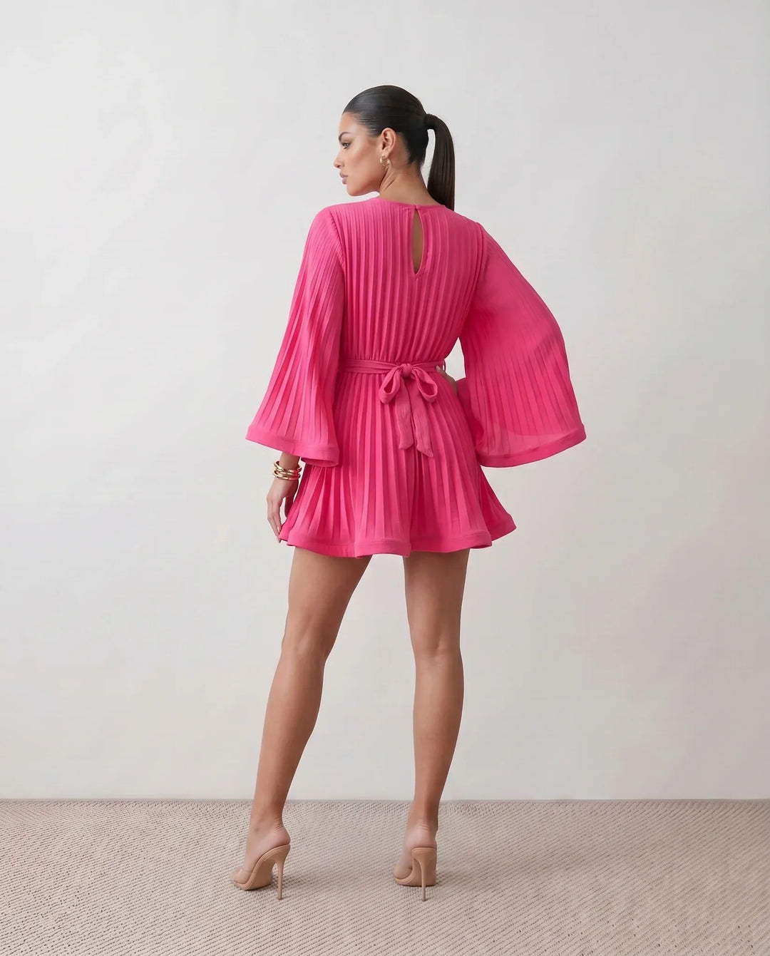 Lottie | Pleated Ruffle Mini Dress