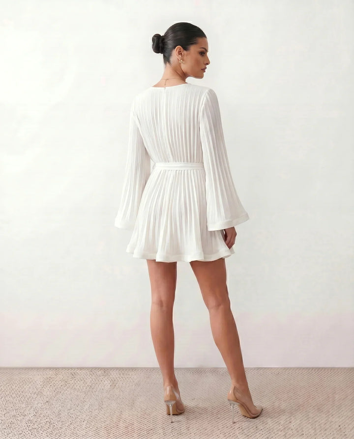Lottie | Pleated Ruffle Mini Dress