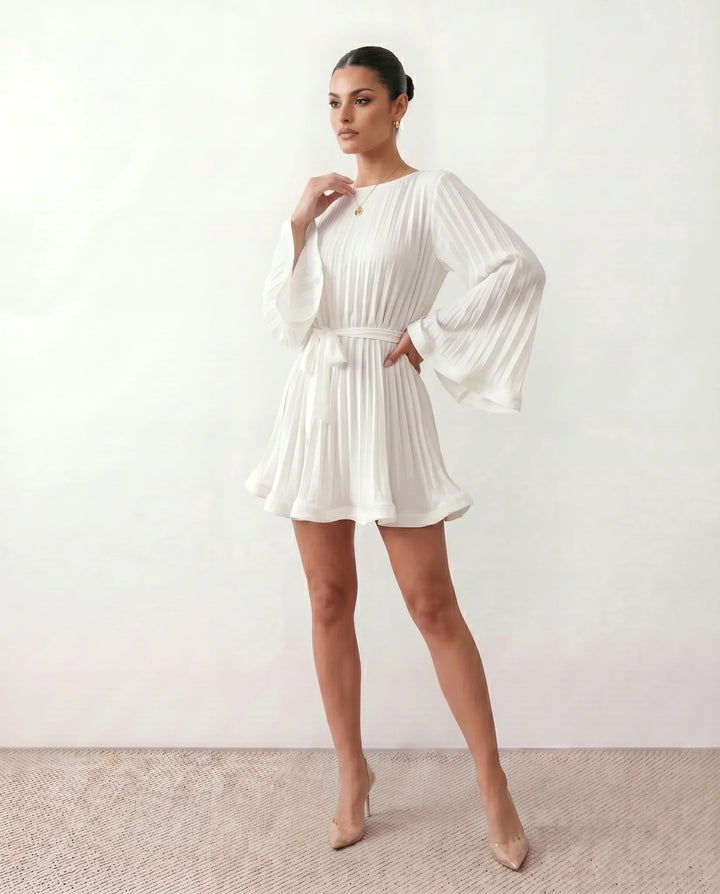 Lottie | Pleated Ruffle Mini Dress