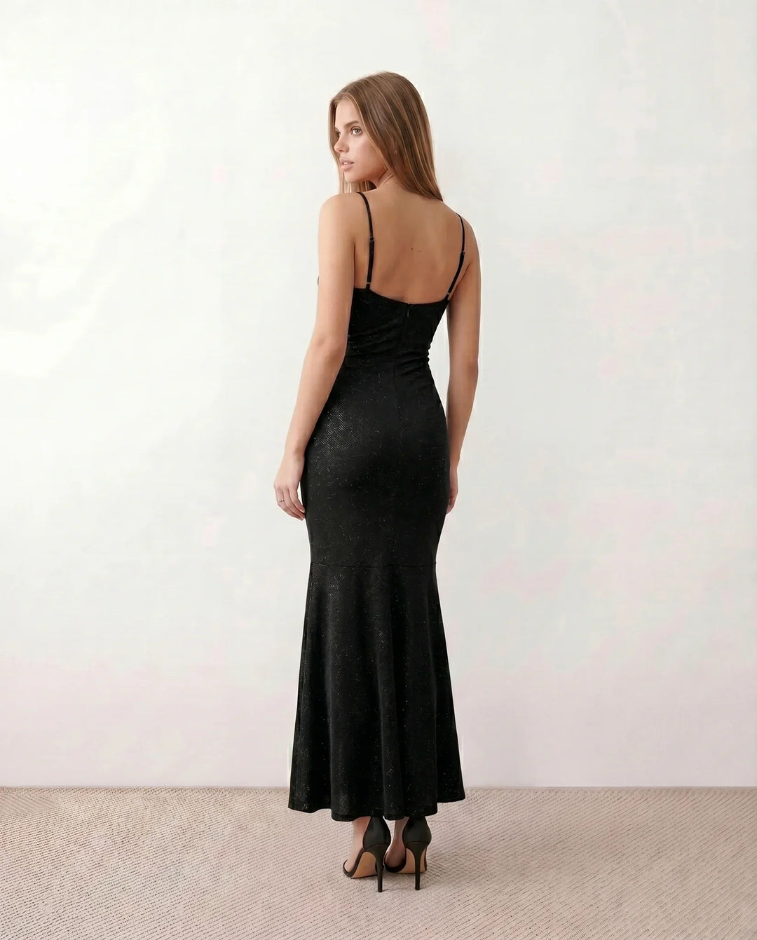 Valentina | Metallic Mermaid Maxi Dress