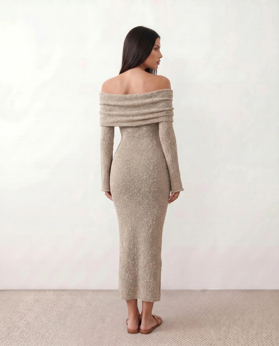 Priya | Off-Shoulder Fitted Maxi Dress