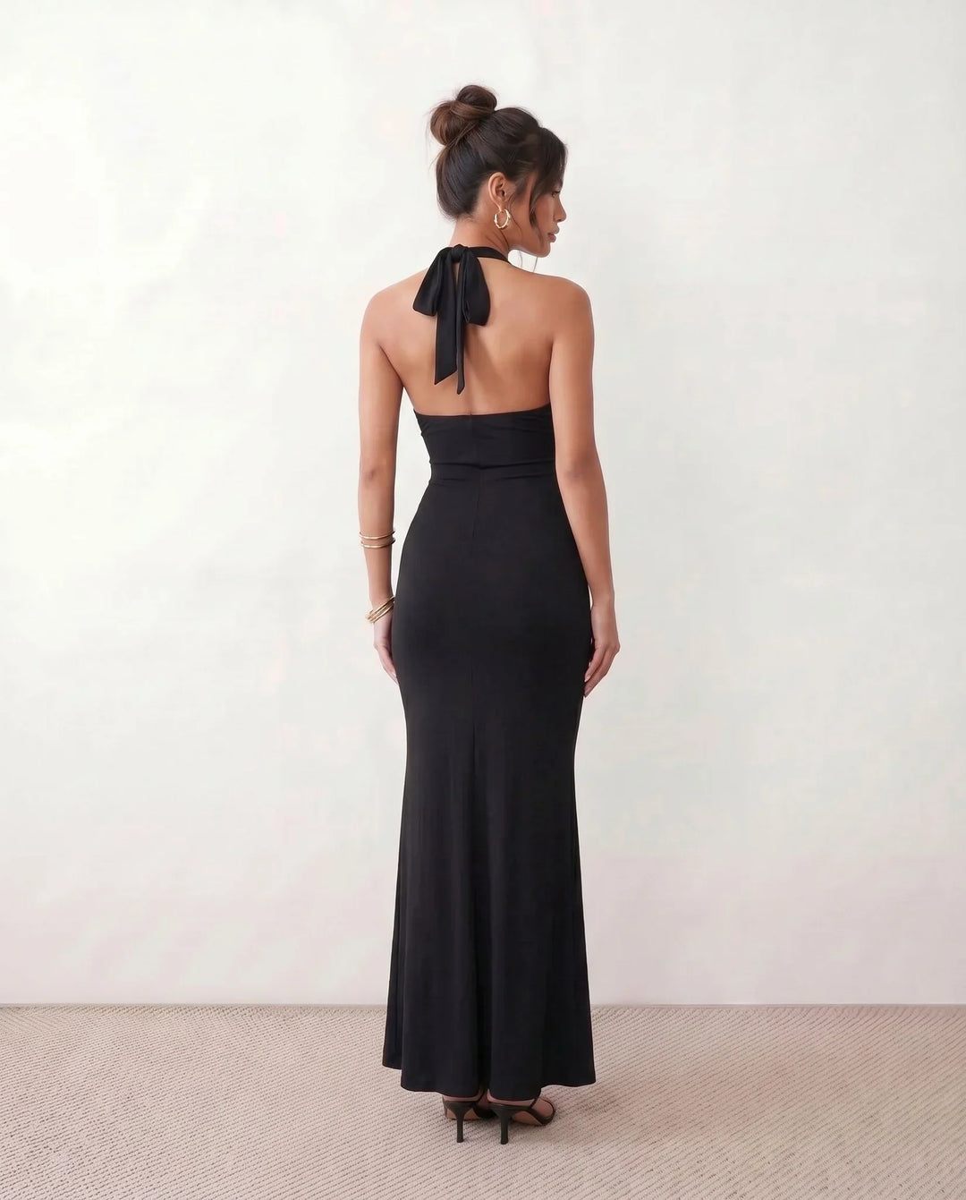 Cerys | Halter Neck Mermaid Maxi Dress